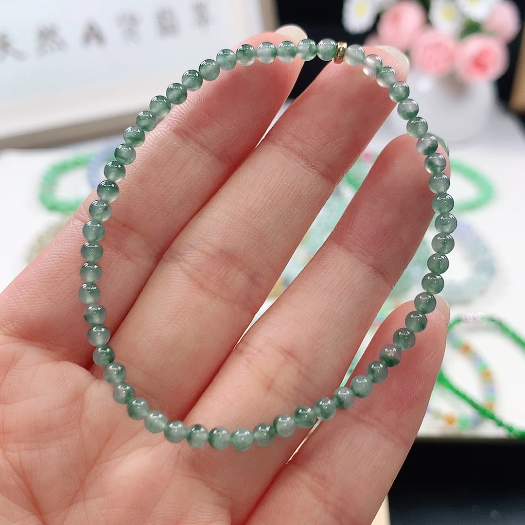 未镶嵌手链翡翠手链3.3mm