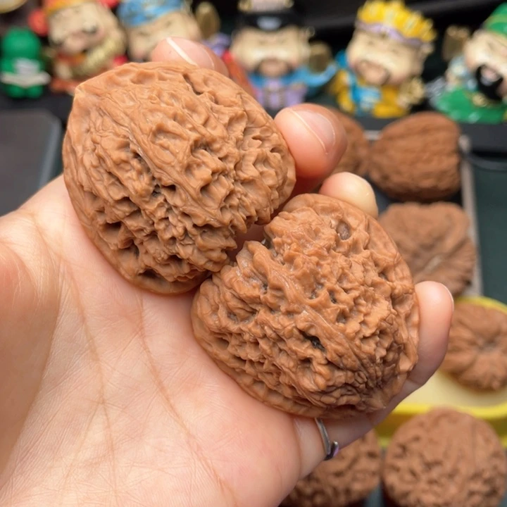 吊坠文玩核桃42尺三角高炮木塞底