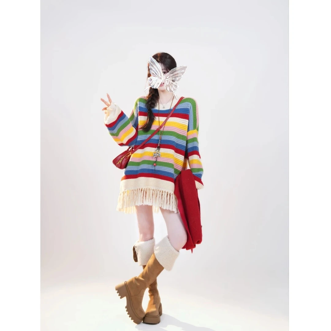 【清清合集Q81-Q100---毛衣丶套装】韩版百搭宽松套头毛衣针织衫