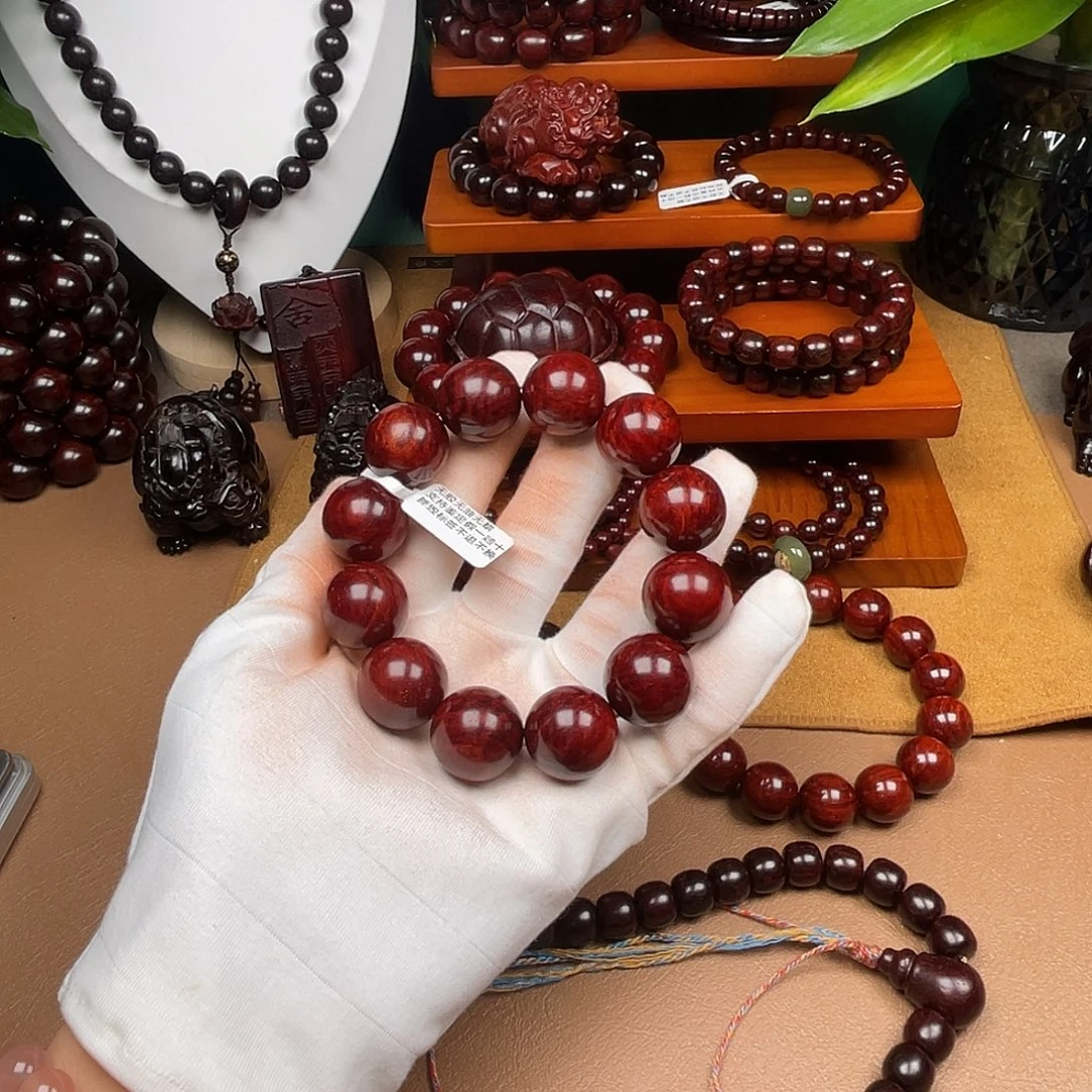 ****诚小叶紫檀手串/手链原汁原味2.0水波