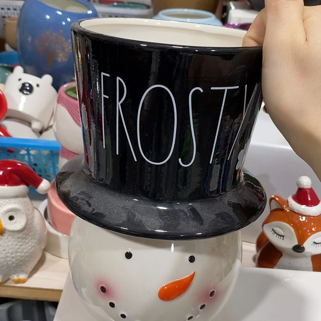 杯子陶陶盆有孔 瑕疵介意勿拍