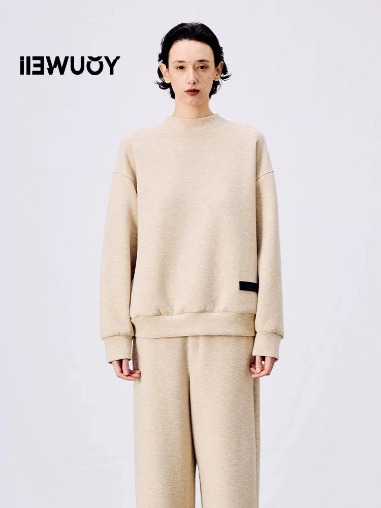 有尾｜25春高级空气层拼蕾丝卫衣Y1725103