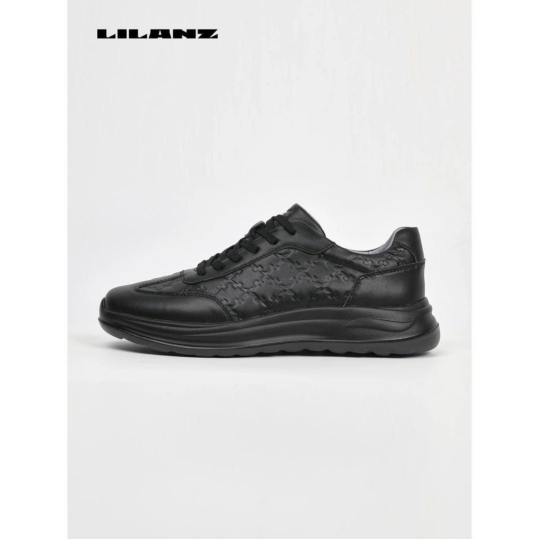 利郎男鞋【简约印花】秋冬新款百搭耐磨增高运动男鞋 (W6XXL302)