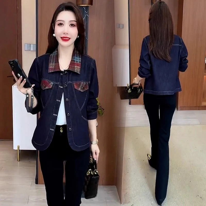 休闲气质牛仔短外套女秋季新款洋气显瘦小个子短款百搭爆款上衣潮