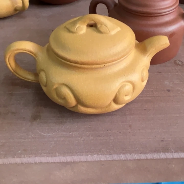 茶壶紫砂黄金段仿古如意150cc