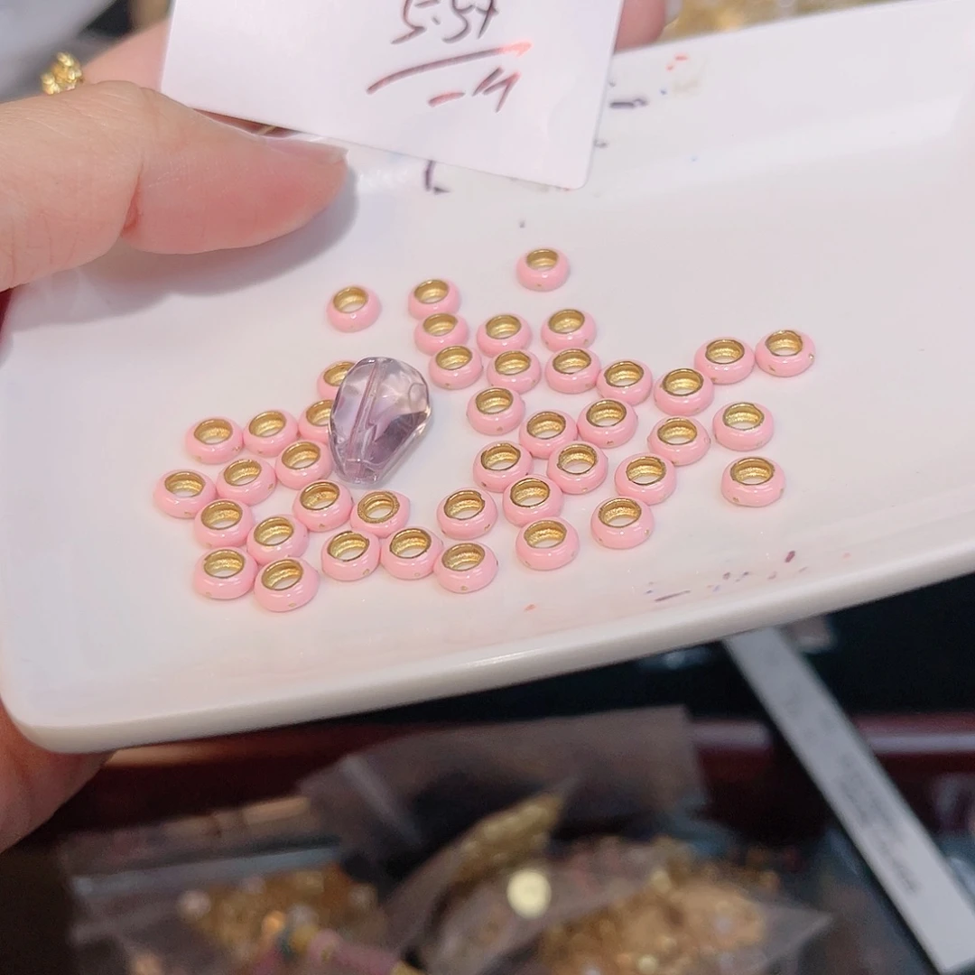 紫晶珠宝半成品银S925镀金镶嵌13