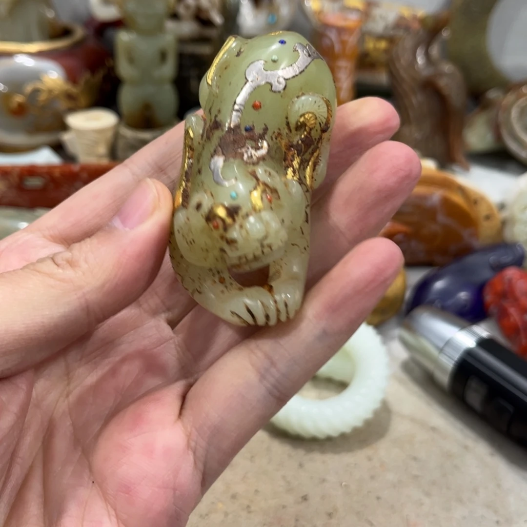 老***冬和田玉（糖玉）未镶嵌挂件摆件一个的好看