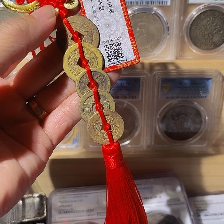 馨***宝铜清小五帝一套，飞姐