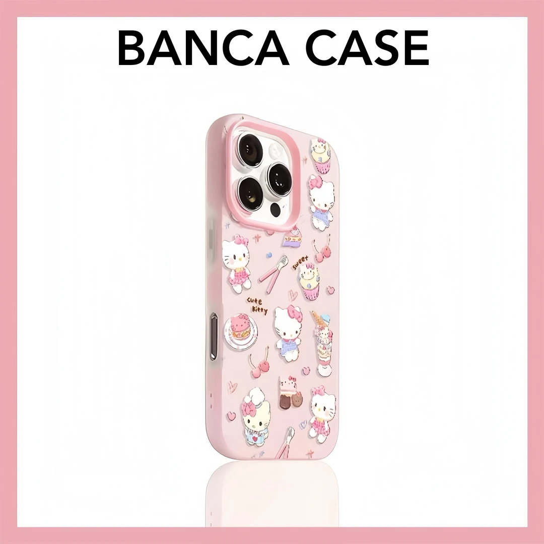 夕与空甜品Kitty主题适用苹果16果冻手机壳mate60华为P70小米14套