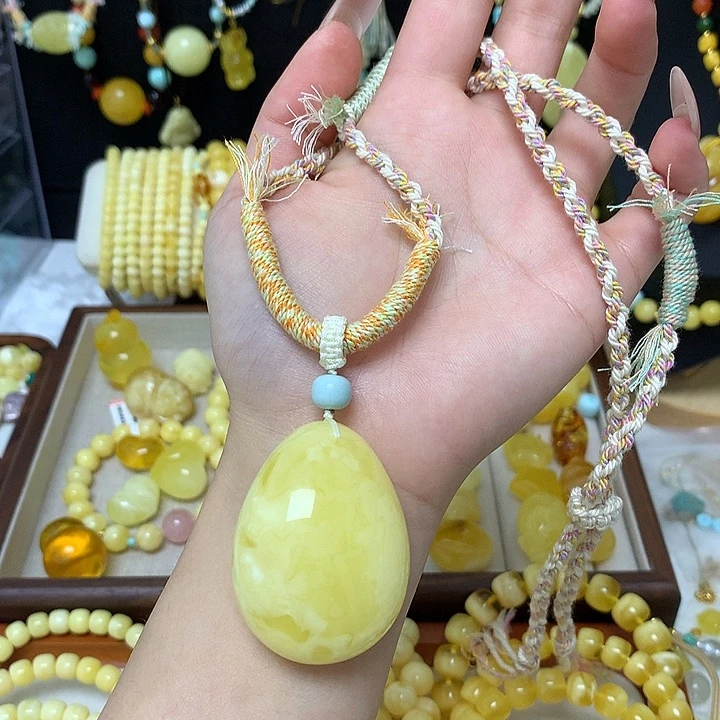 手链蜜蜡未镶嵌蜜蜡吊坠项链