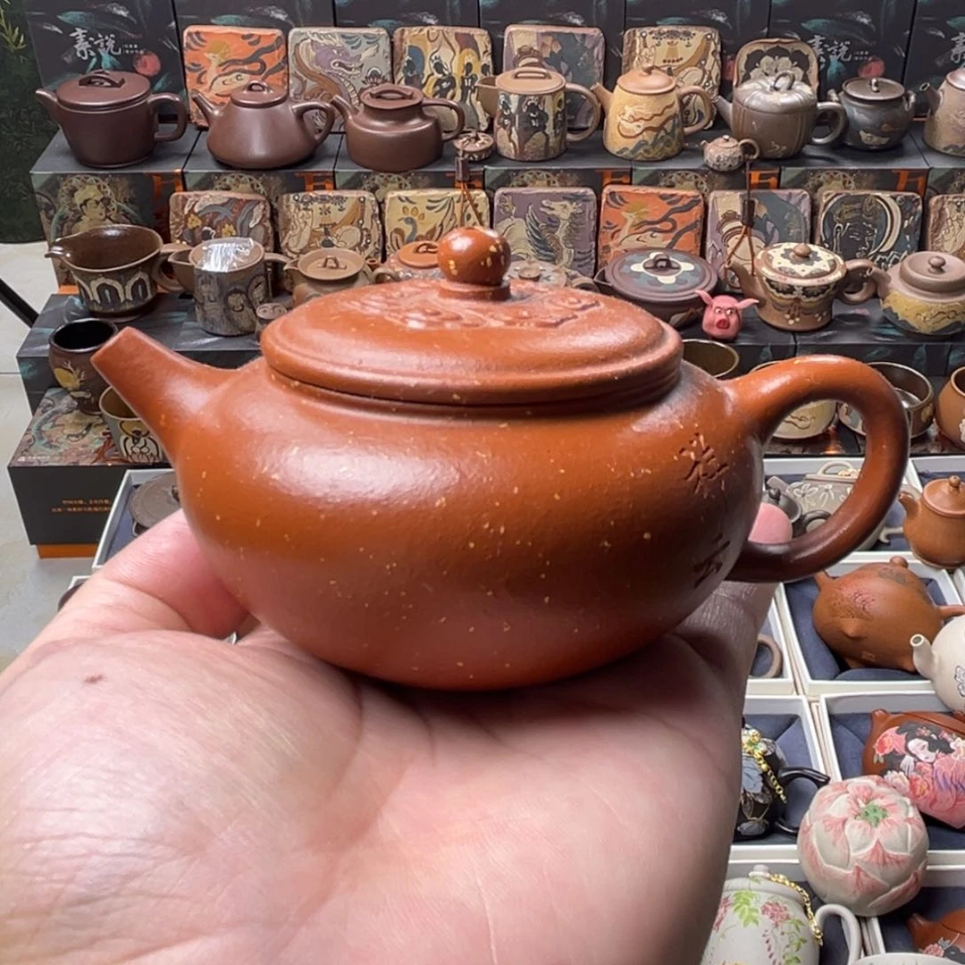 茶壶紫砂150cc精工半手