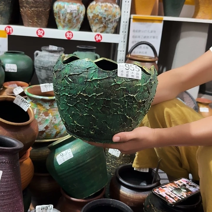 瑕疵金绿955蛋壳高度17口径20