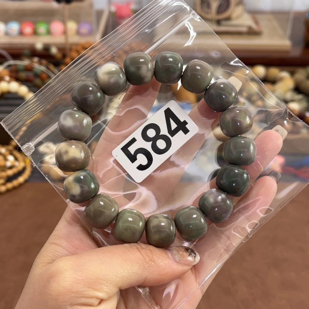 白玉菩提手串584微瑕卡15