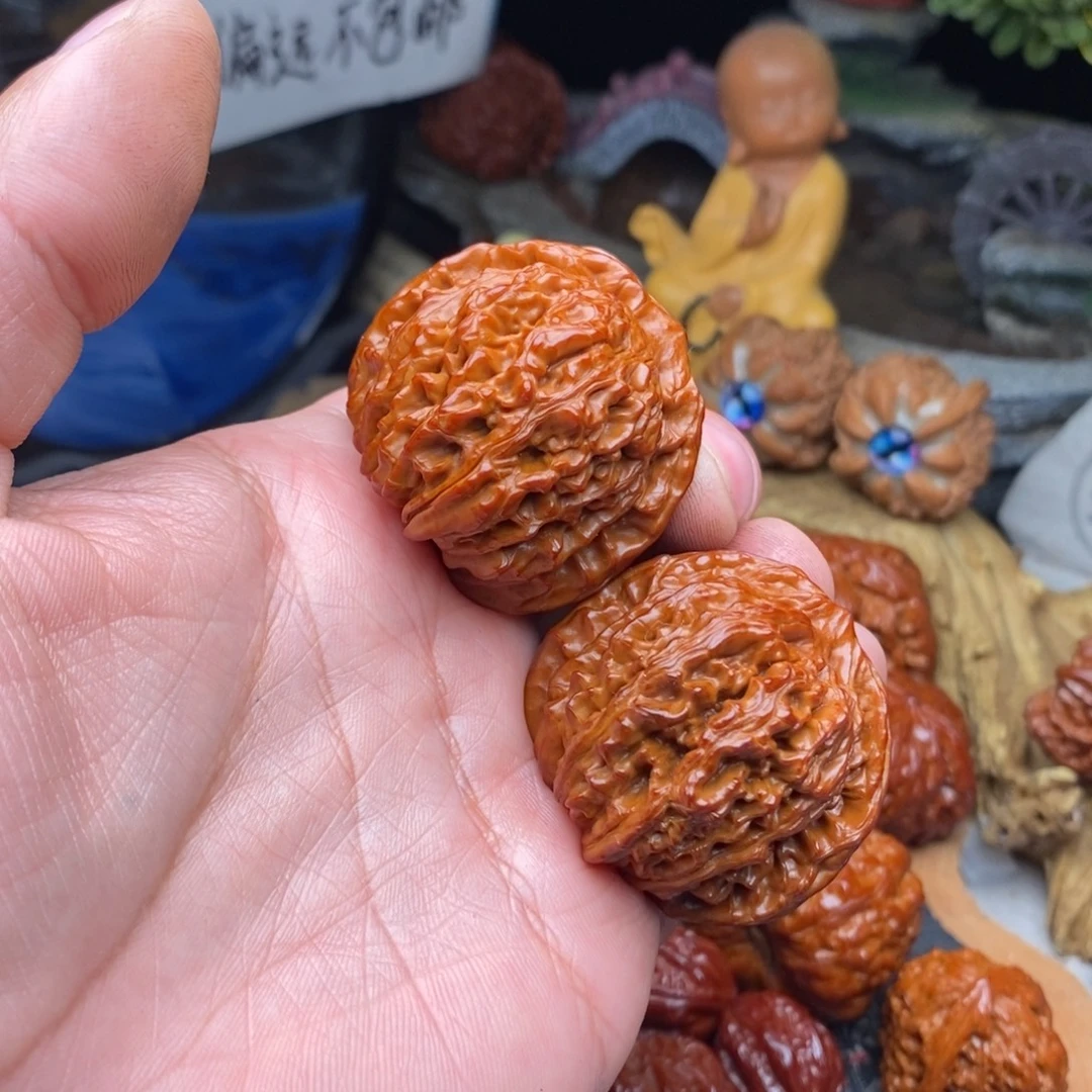 。***W文玩核桃把件四座楼