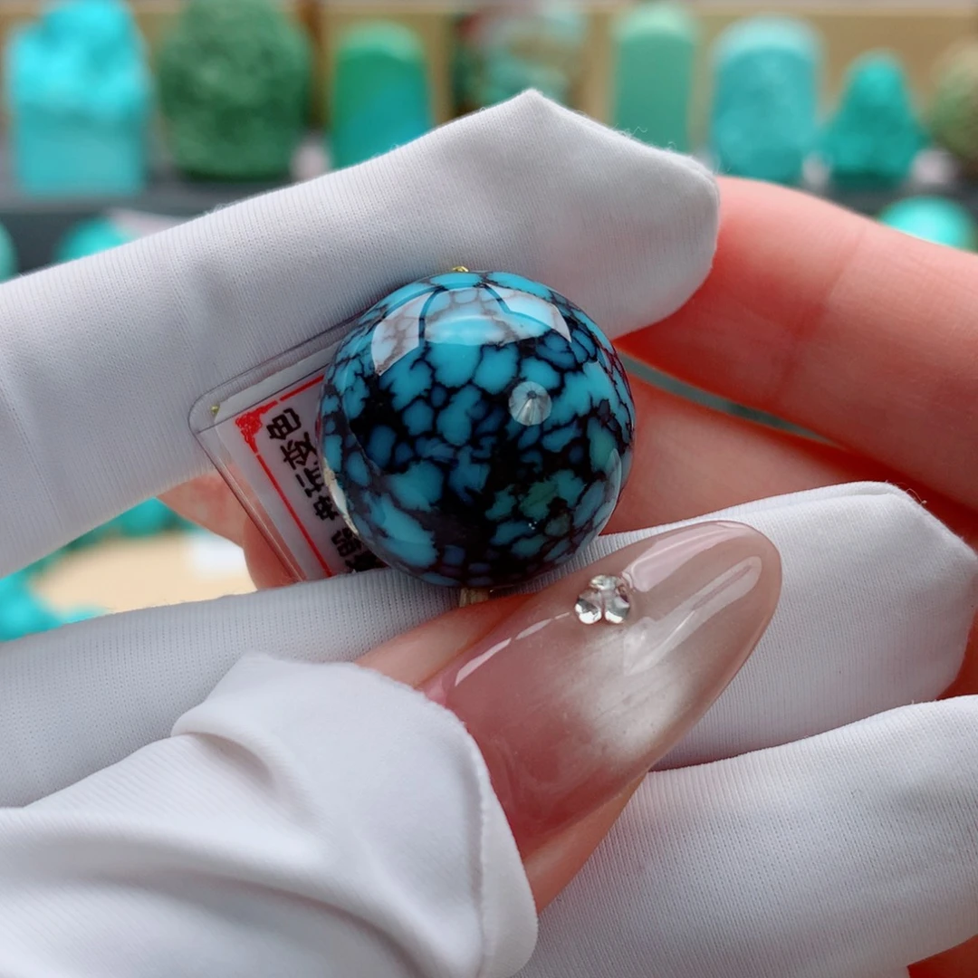 绿松石18K金镶嵌珠宝奇石