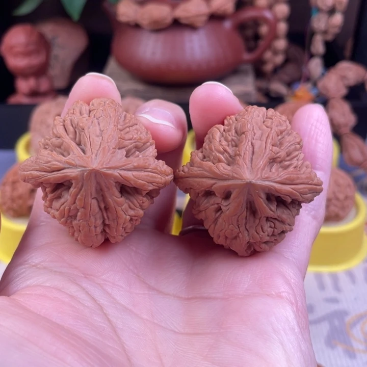 吊坠文玩核桃虎头王42