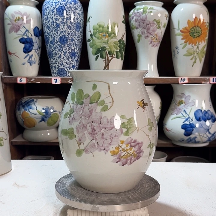 瓶大保龄球紫藤 新款陶瓷