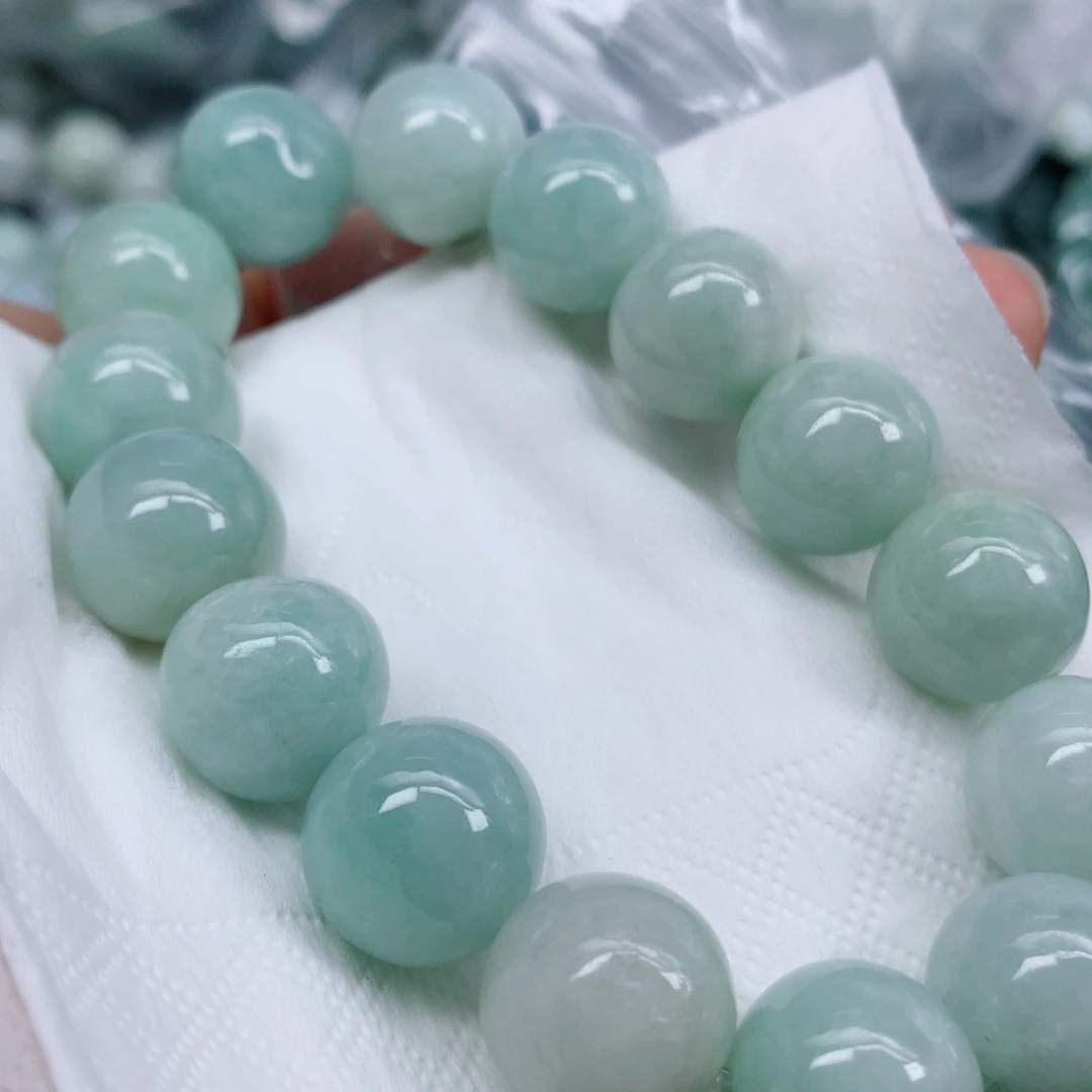 翡翠未镶嵌项链珠子珠