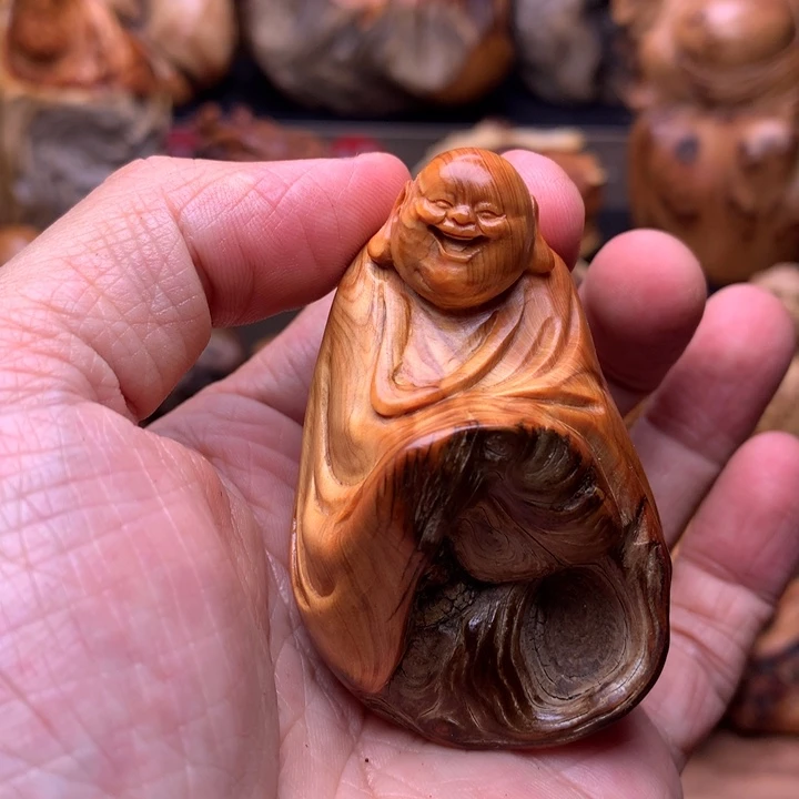 柏木（崖柏）崖柏陈化料手把件