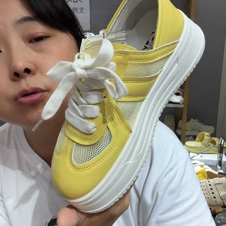 招***猫包头凉鞋7138/2黄38