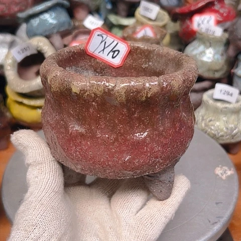 粗陶花盆手工花盆制作