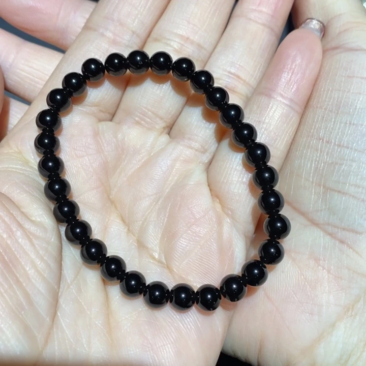 黑曜岩手链未镶嵌颖*.