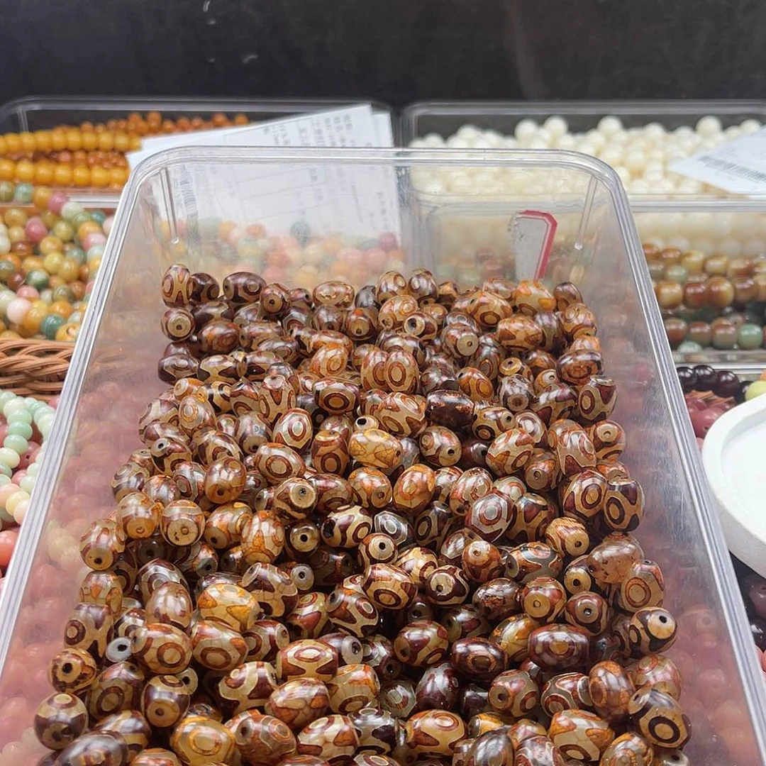 白玉菩提吊坠z瑕疵15mm/5+2颗