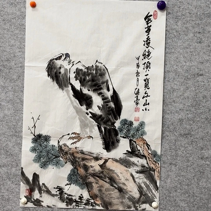 国画花鸟等多种鸟类和鸟类的栖息