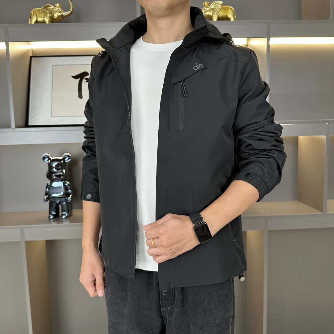 户外冲锋衣男秋季新款潮牌工装夹克可拆卸帽子外套3901