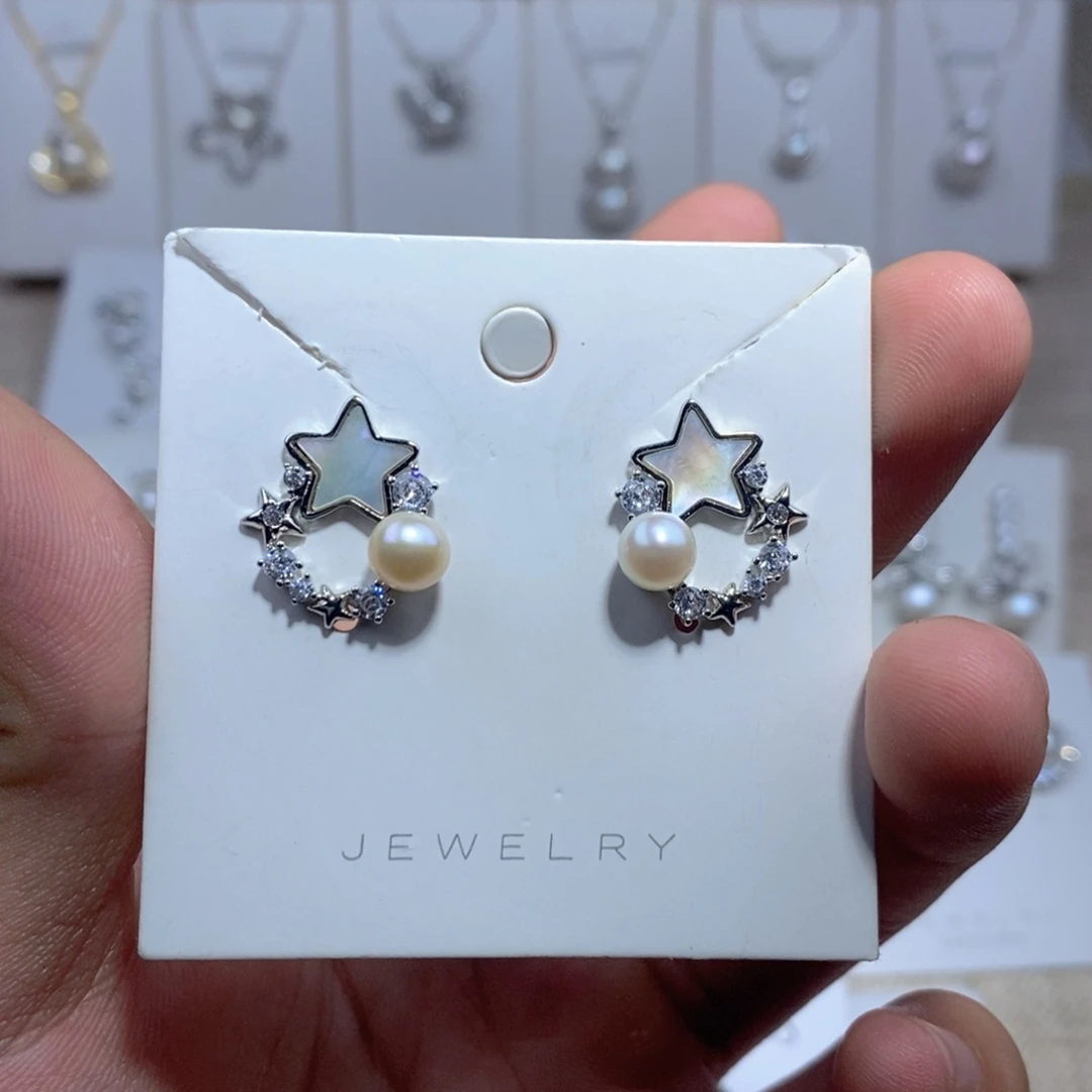 未镶嵌耳饰淡水珍珠