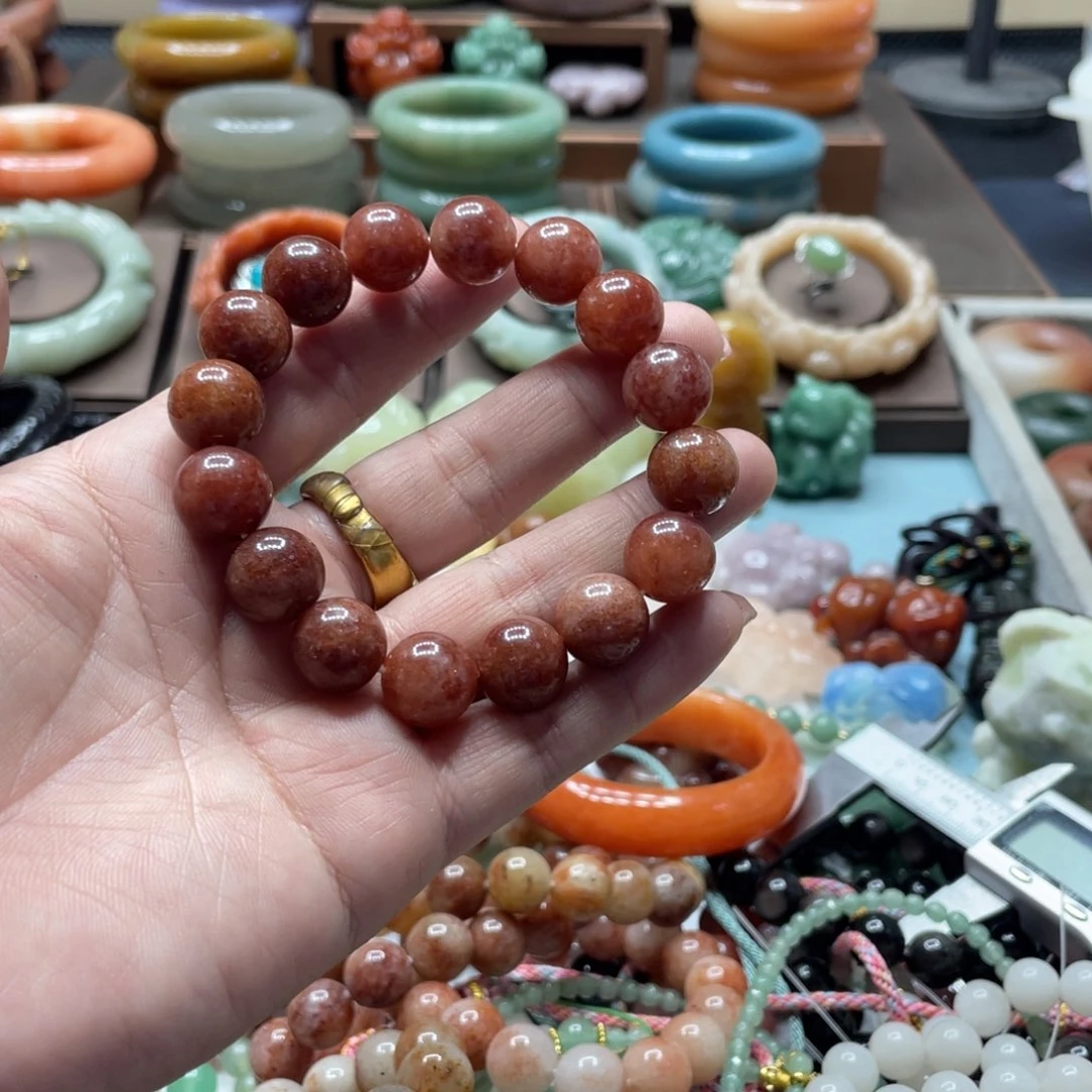 石英质玉手镯合金小***?