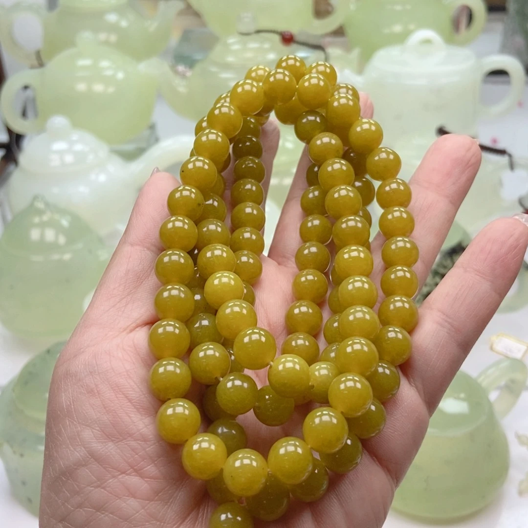 蛇纹石玉未镶嵌手链