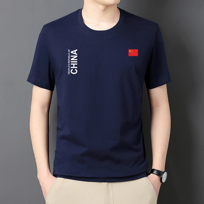 中国队运动T恤男女夏季中国China休闲宽松纯棉圆领短袖上衣定制