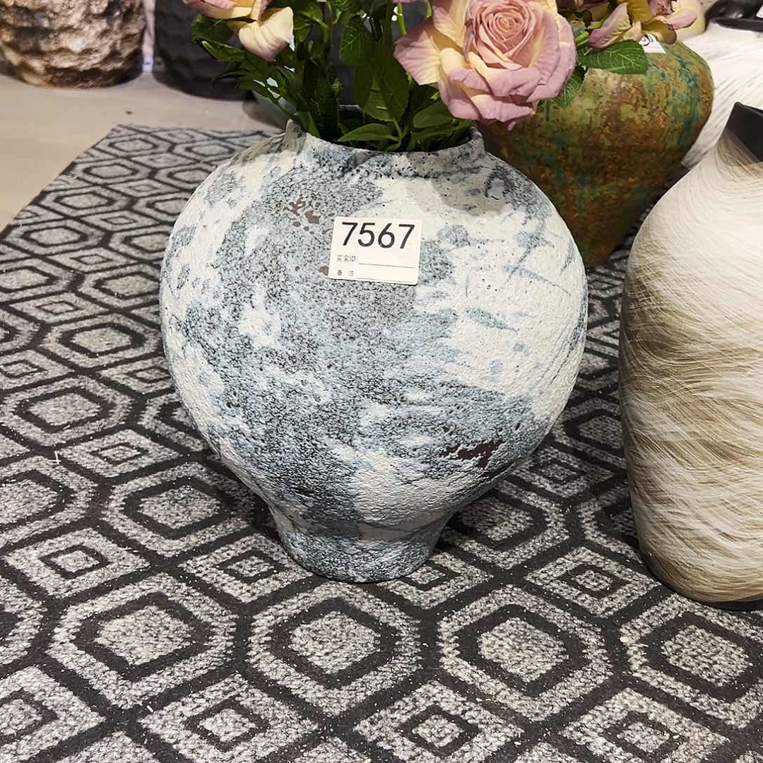 瓶放****包7567高32口10陶瓷花瓶无孔