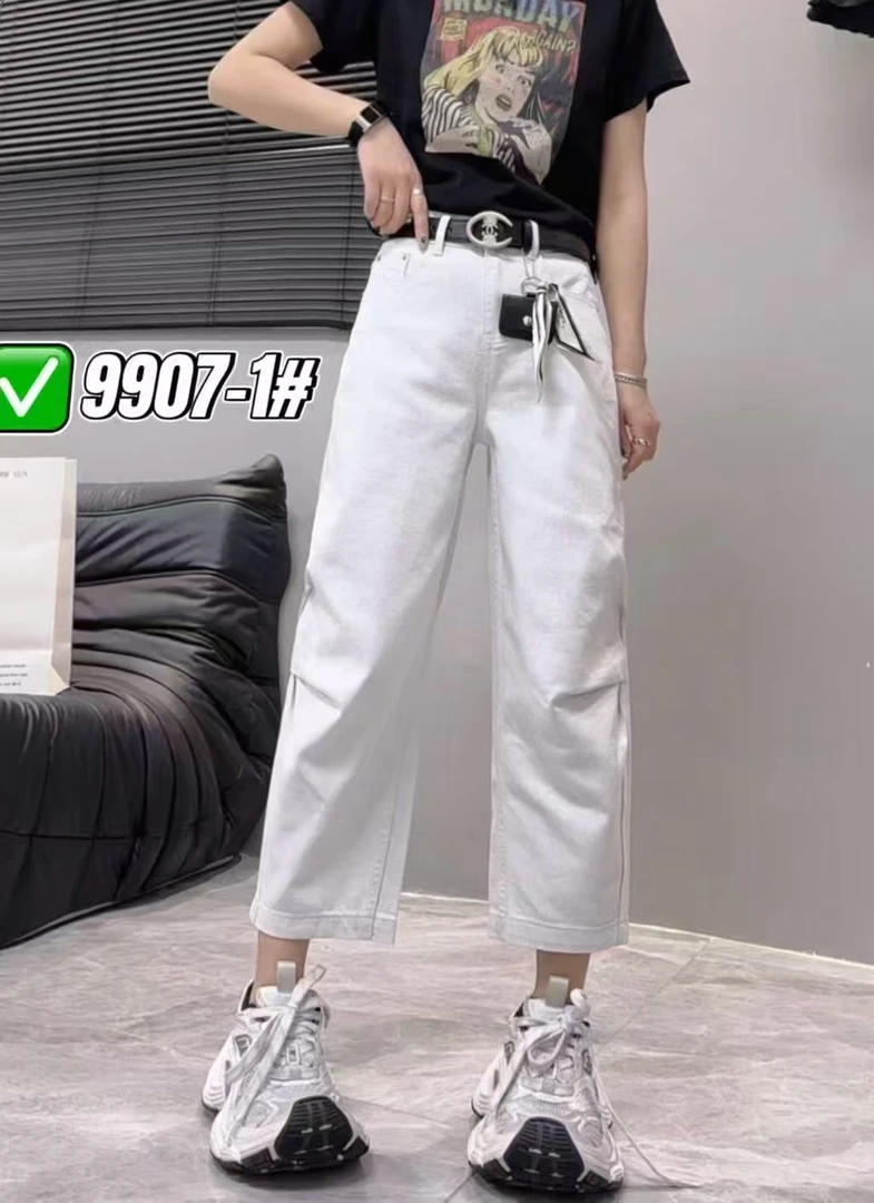 杨家牛仔夏季八分直筒9907款