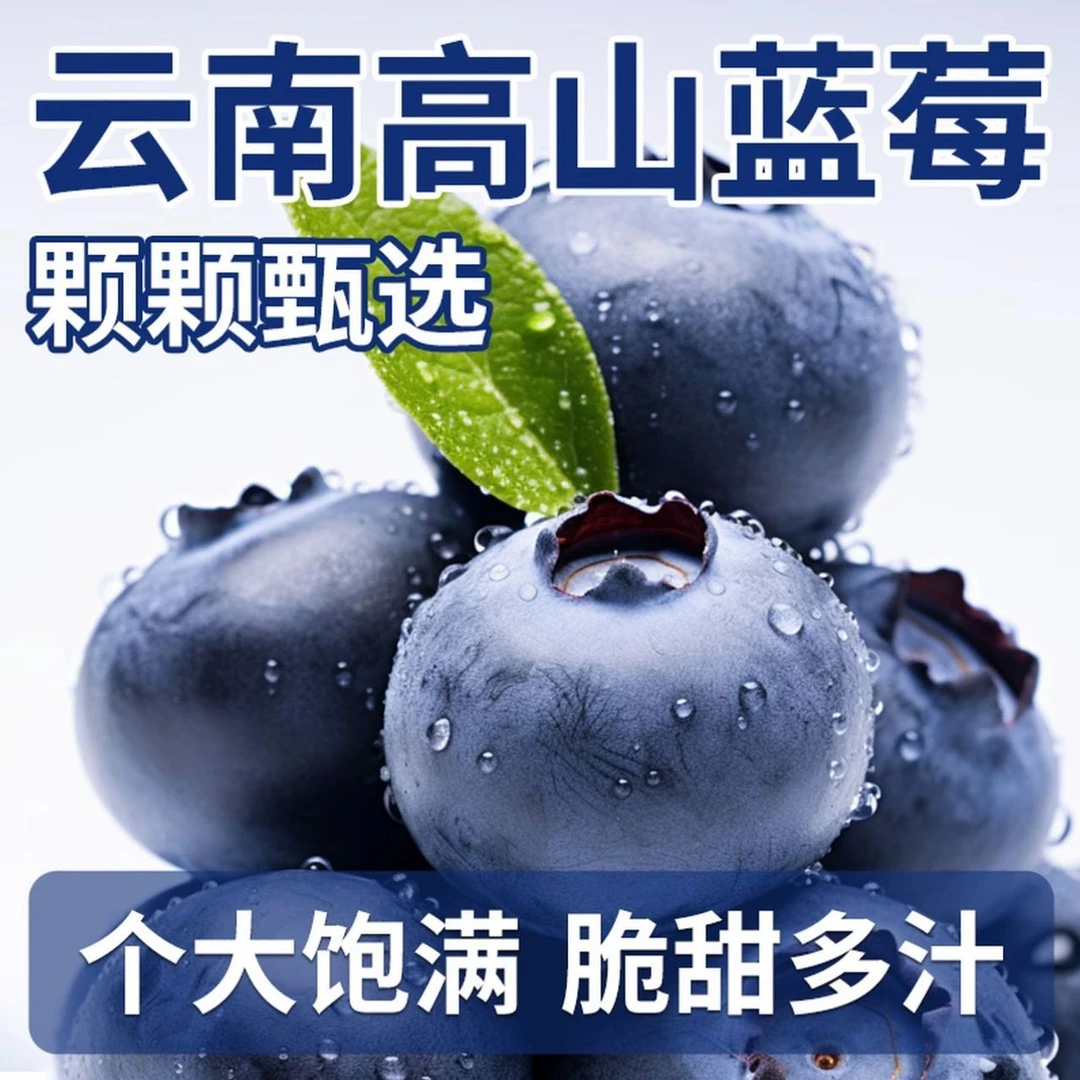 【花香】云南蓝莓新鲜应季水果现摘现发鲜果孕妇宝宝辅食坏了包赔