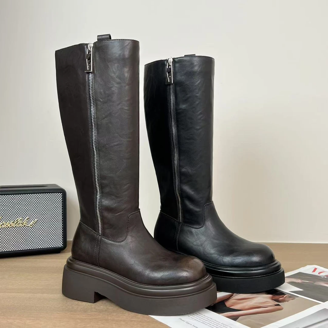 小小苏-晨晨-6.5cm   新款时尚百搭休闲长筒靴;XDXA463