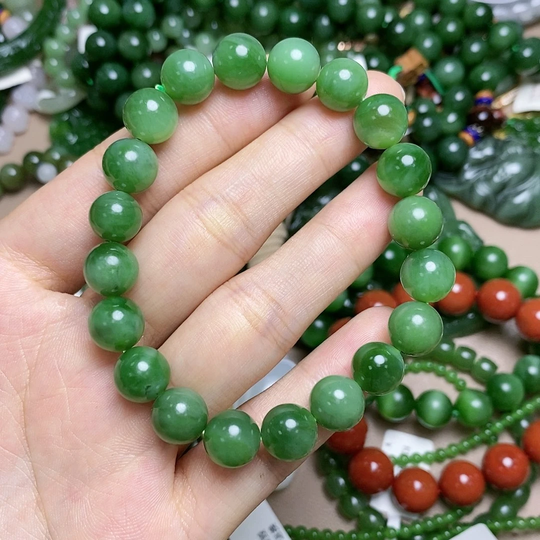 手串未镶嵌和田玉（碧玉）