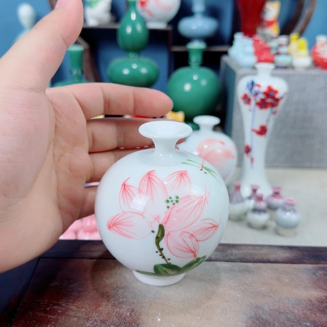 陶瓷手工小花器摆件