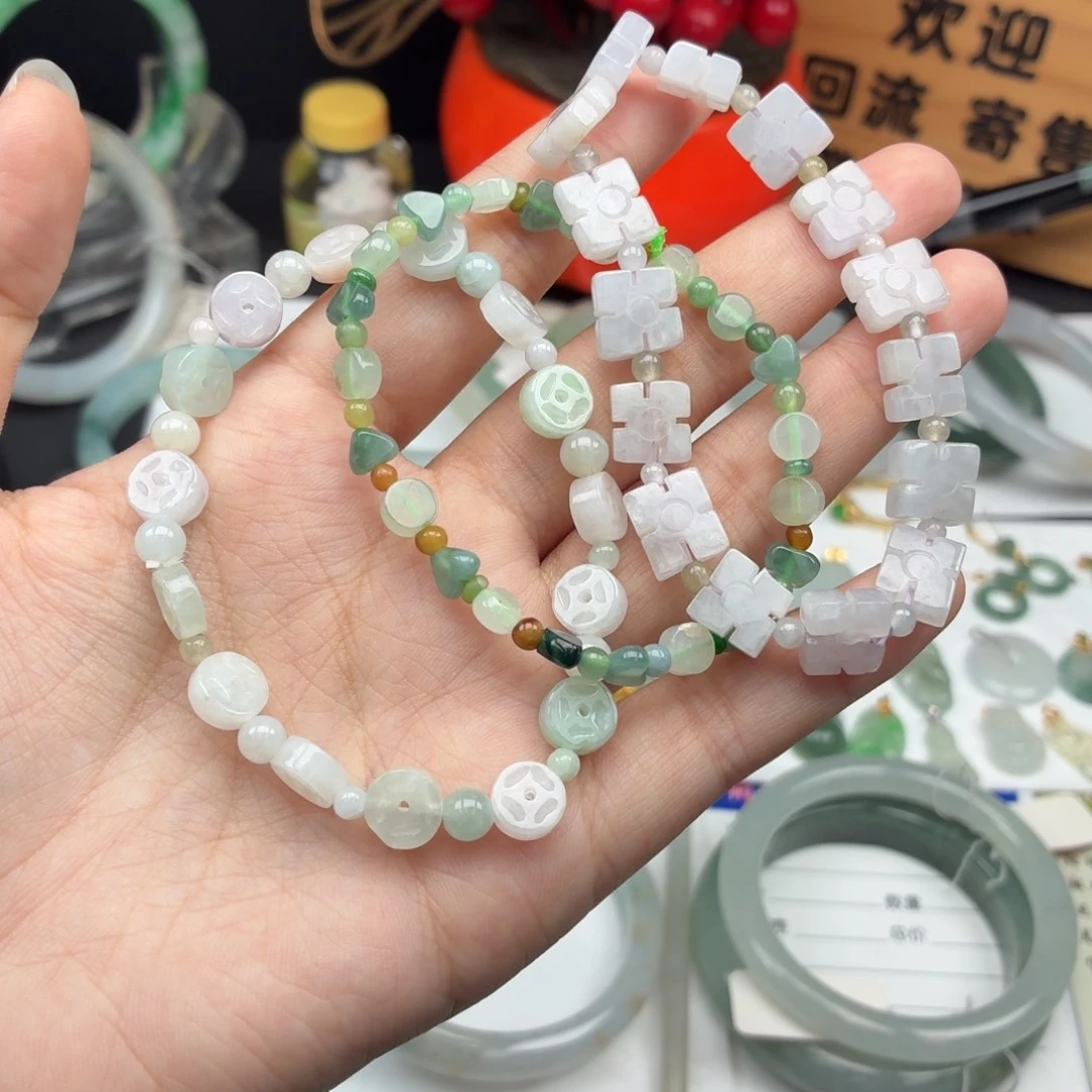 翡翠未镶嵌手串75468