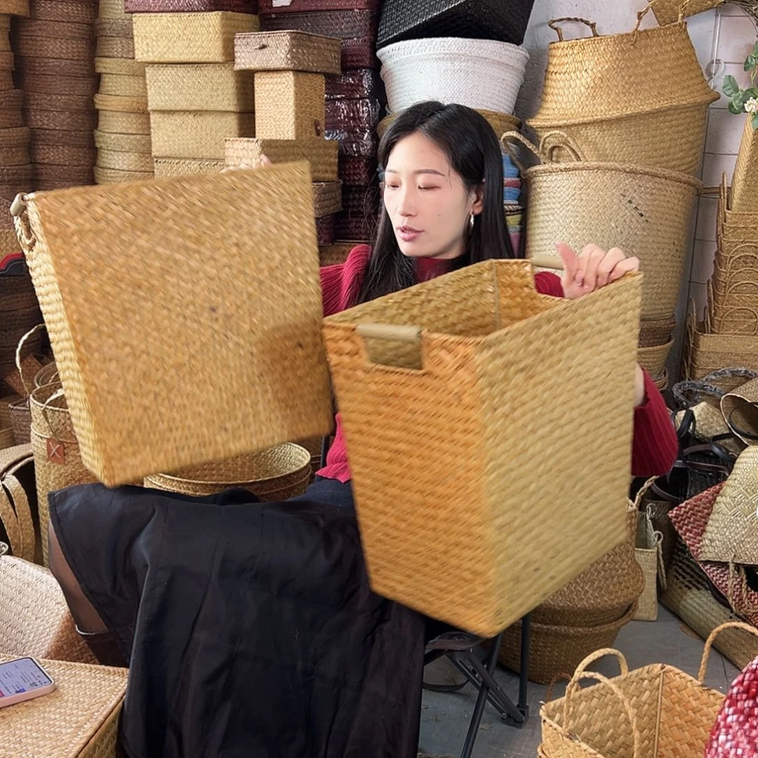 草编草编包/草编收纳盒微瑕疵