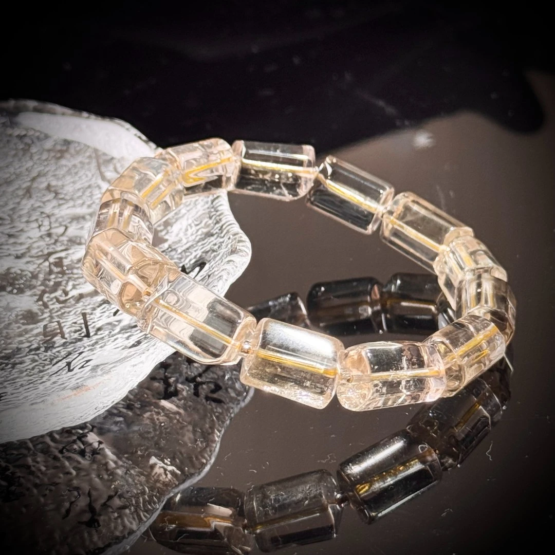 s2898【貝勒爺】黄水晶原创手串（多样性发其一）