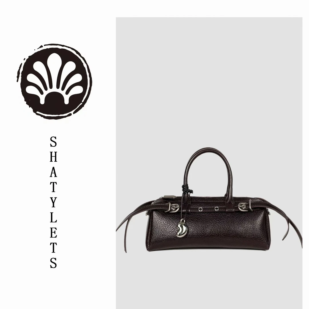 SHATYLETS（大号）腊肠包时尚轻奢原创机车风包女简约手提法棍包