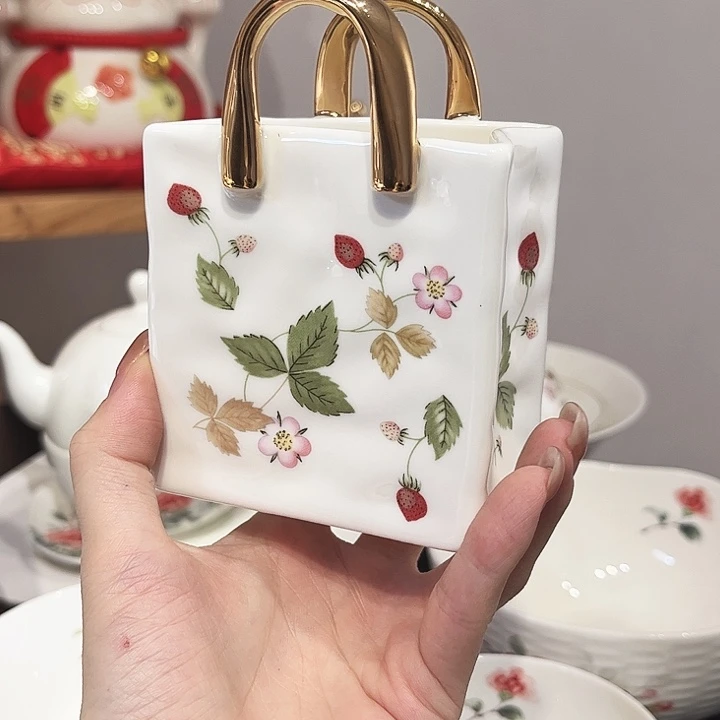 瓷片花插收纳桶瓷片1个