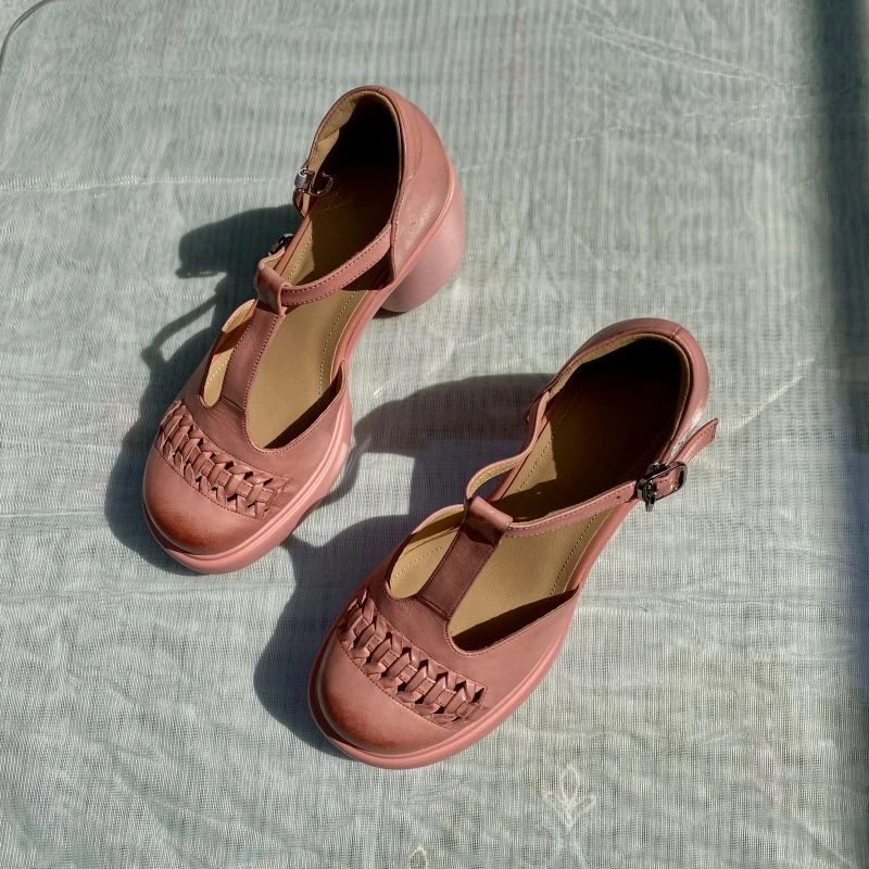 凉鞋女款洞洞凉鞋2025新款小个子舒适厚底牛皮超轻凉鞋高级感夏季