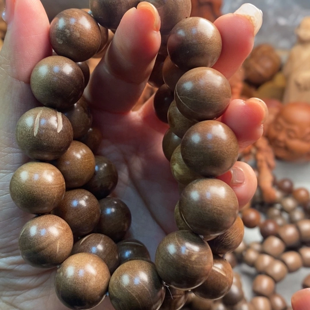 手串/手链檀香木印度迈索尔老山檀大瑕疵奶香1.6