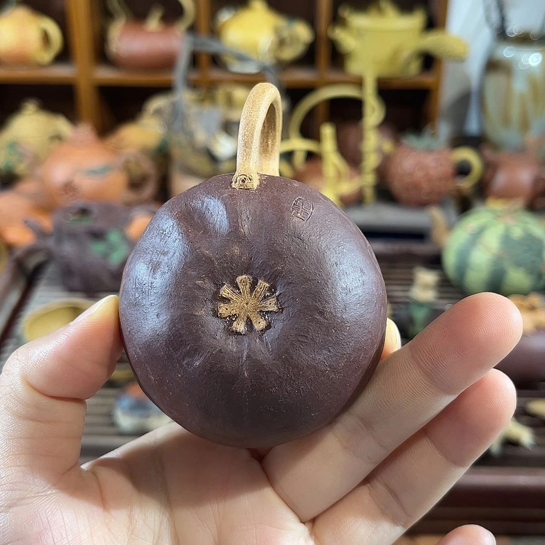 紫砂茶宠全手山竹