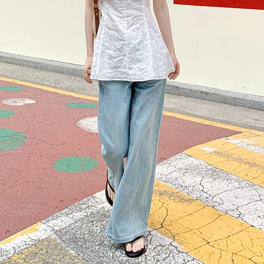 【海盐晴空】直筒牛仔裤FS405X075-ZY