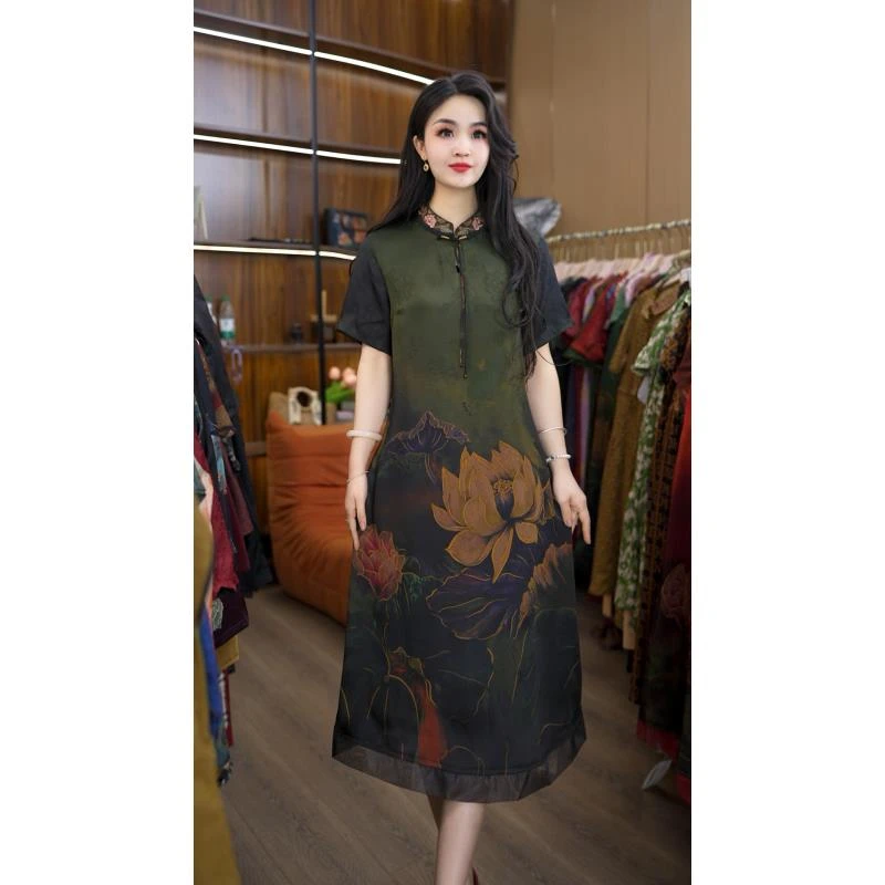 1-2441-33新款时尚休闲连衣裙