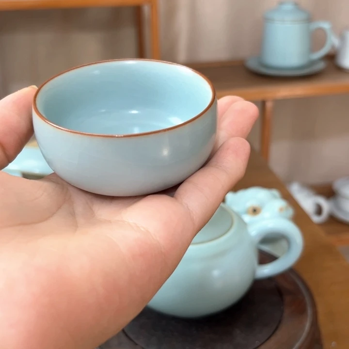 汝瓷茶壶主人杯具